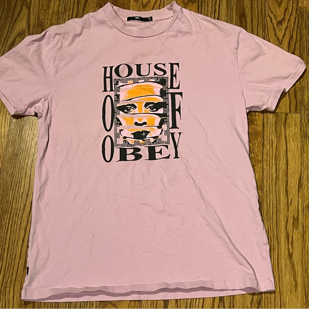 Obey Light Pink Tee